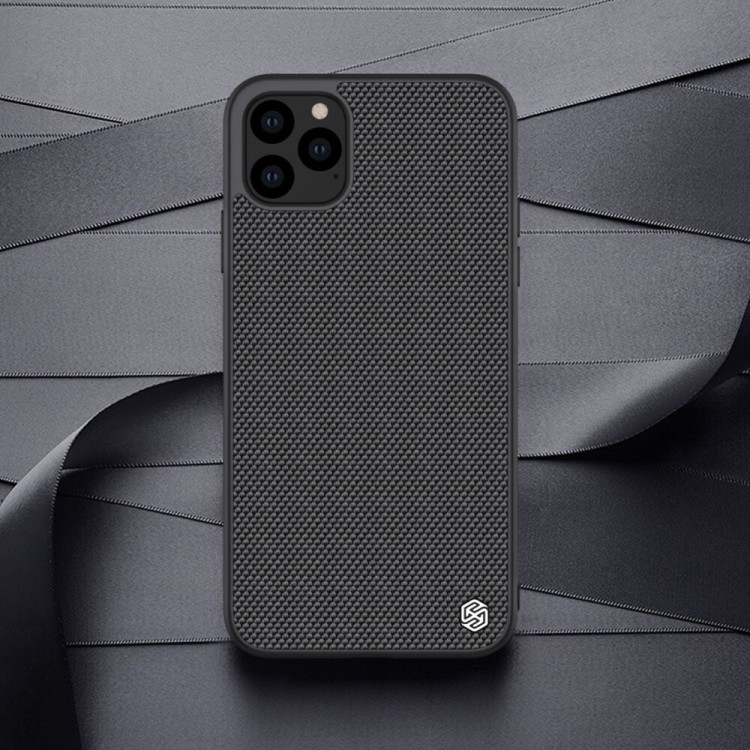Ốp lưng VẢI CAO CẤP iPhone 13 Pro Max 12 Pro Max 11 Pro Max hiệu Nillkin textured Màu đen