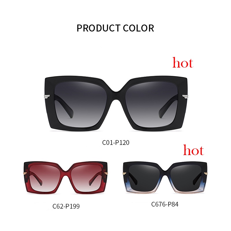 ZEliN Kính mát Zelin  thiết kế gọng lớn thời trang có phân cực TR7519