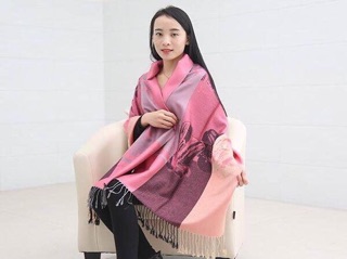 Khăn đũi choàng hoa ly pashmina
