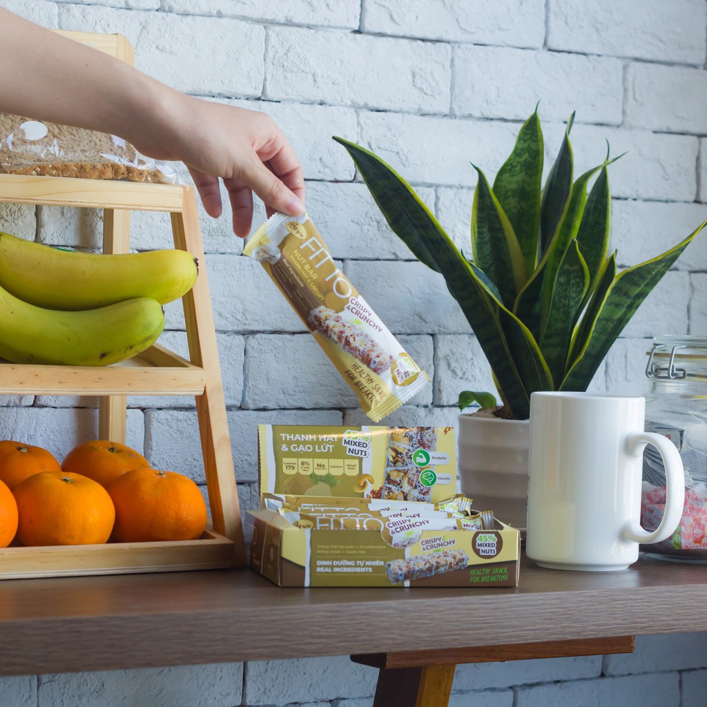 [BÁNH ĂN KIÊNG GIẢM CÂN] Hộp 6 Thanh FITTO Coconut Bar 210g Ngũ Cốc Dinh Dưỡng Gạo Lứt  Và Các Loại Hạt Điều Đậu PhộngMè | BigBuy360 - bigbuy360.vn
