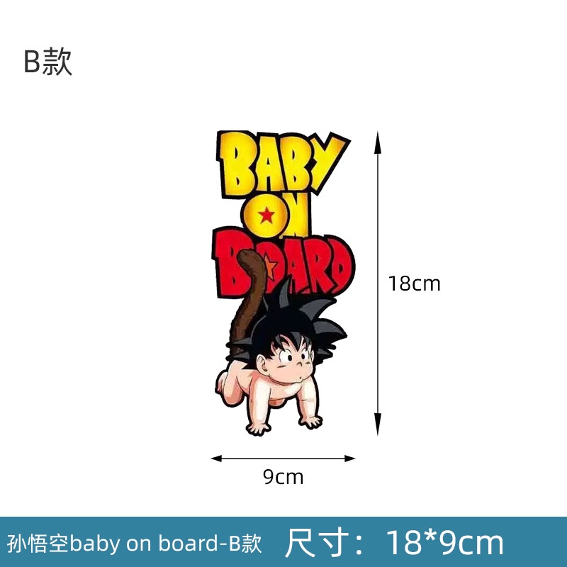 Sticker Baby on Board Dán Xe Hơi Chống Thấm Nước Hình Mickey Minnie Baby IN Car