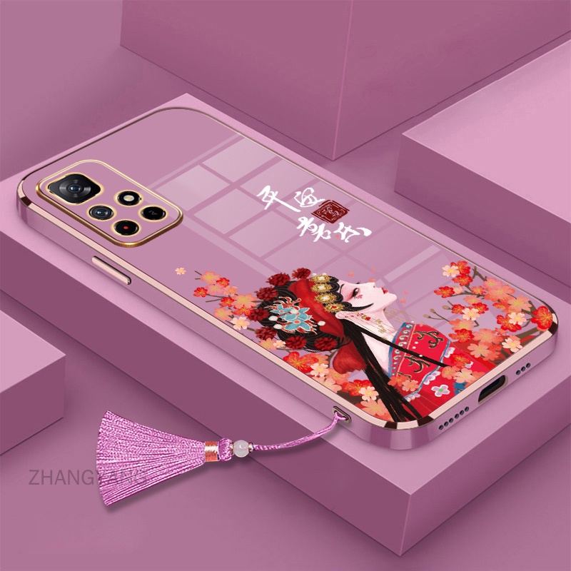 Ốp Điện Thoại TPU Silicone Mềm Mạ Điện Có Dây Đeo Cho Redmi 9a 9t 9c 10c