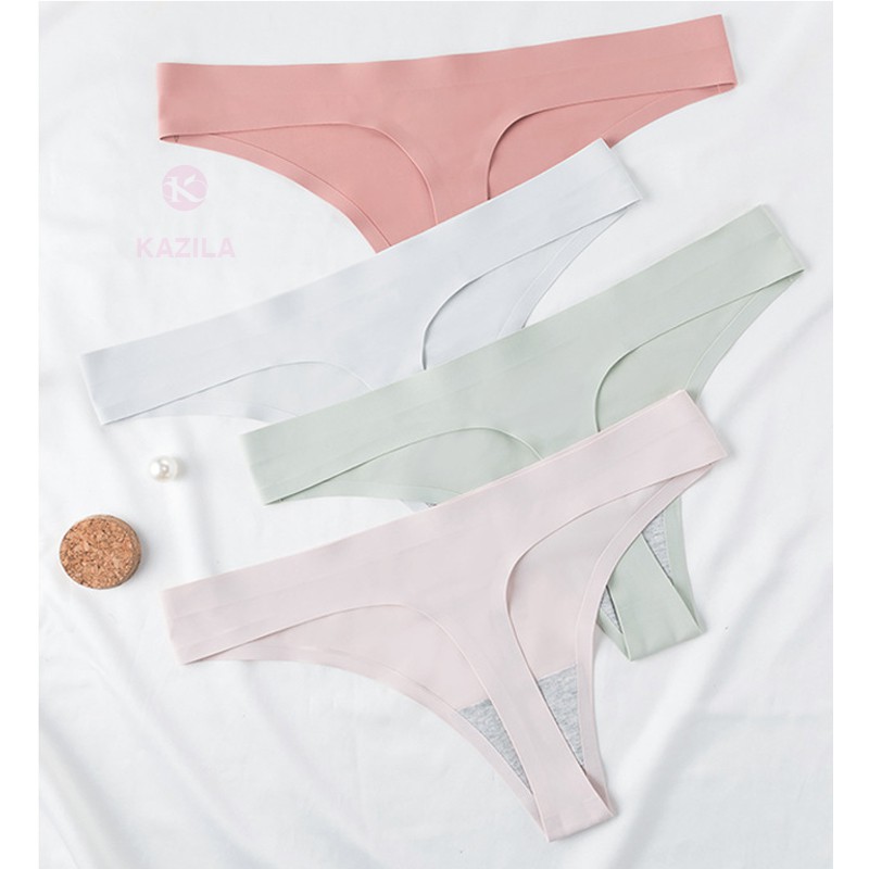 Quần lót lọt khe su đúc cạp ép siêu mềm mại, quần lọt khe nữ sexy không viền may thoáng khí Kazila QLK1 | BigBuy360 - bigbuy360.vn