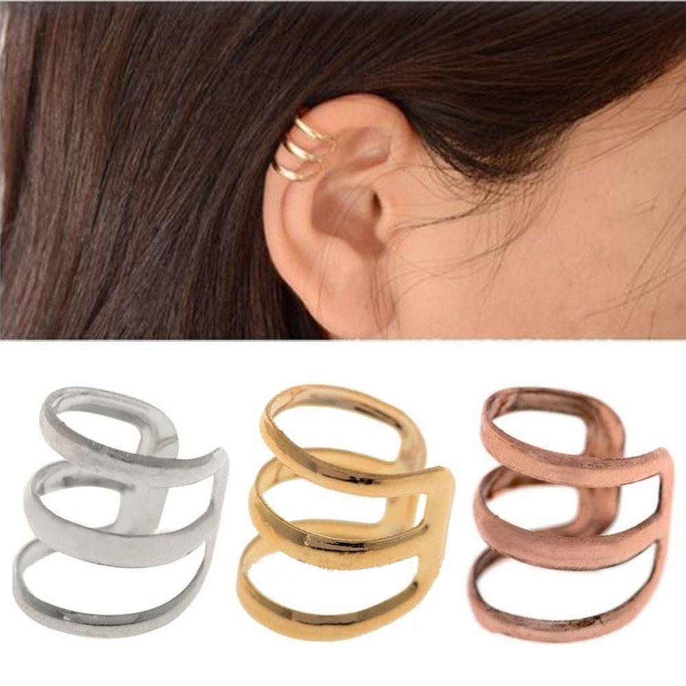 2 Khuyên Tai Đeo Vành Tai Không Cần Xỏ Khuyên Thời Trang