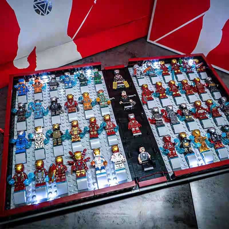 > Tương thích với Lego S Brand Iron Man Commemorative Collector Edition Sách hướng dẫn sử dụng Marvel Building Blocks