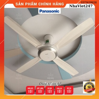 Quạt trần Panasonic F-56XPG- 4 cánh-Có điều khiển-quạt đẹp,tốt ,khoẻ,chạy êm,chính hãng-giá rẻ-bh 12 tháng