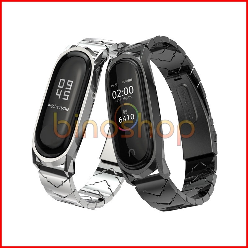 Dây đeo miband 4, miband 3 mắt to V-SHAPE chính hãng MIJOBS, dây đeo thay thế mi band 3 , mi band 3 mắt V viền GT MIJOBS