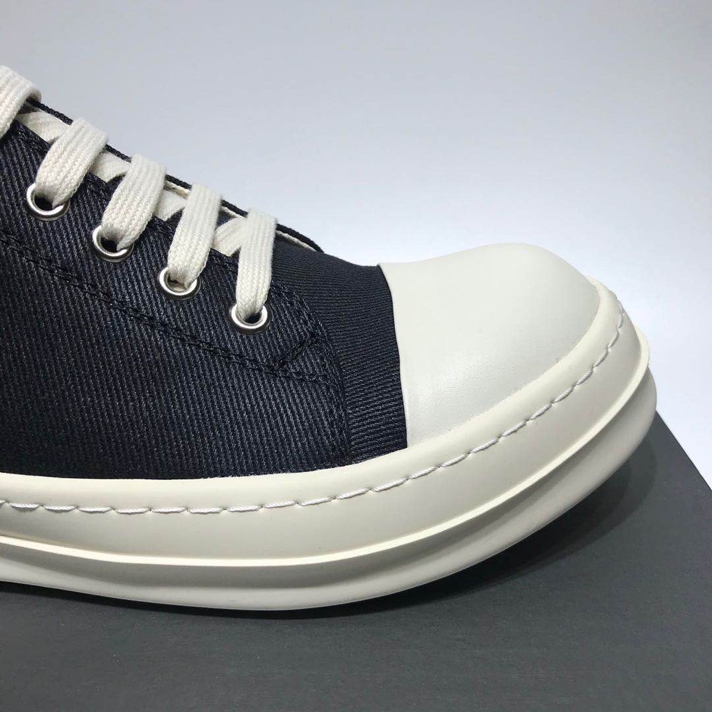 Giày Sneaker Rick Owen Cổ Thấp Đế Thơm Vani Cao Cấp Full Size Nam Nữ