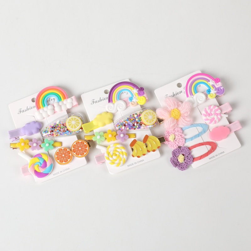 Kẹp Tóc Màu Cầu Vồng Dễ Thương Thời Trang 2022 Cho Bé