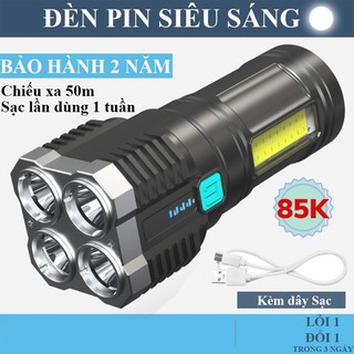 Đèn Pin Mini Cầm Tay Siêu Sáng Công Suất Lớn Đèn Trần Phú