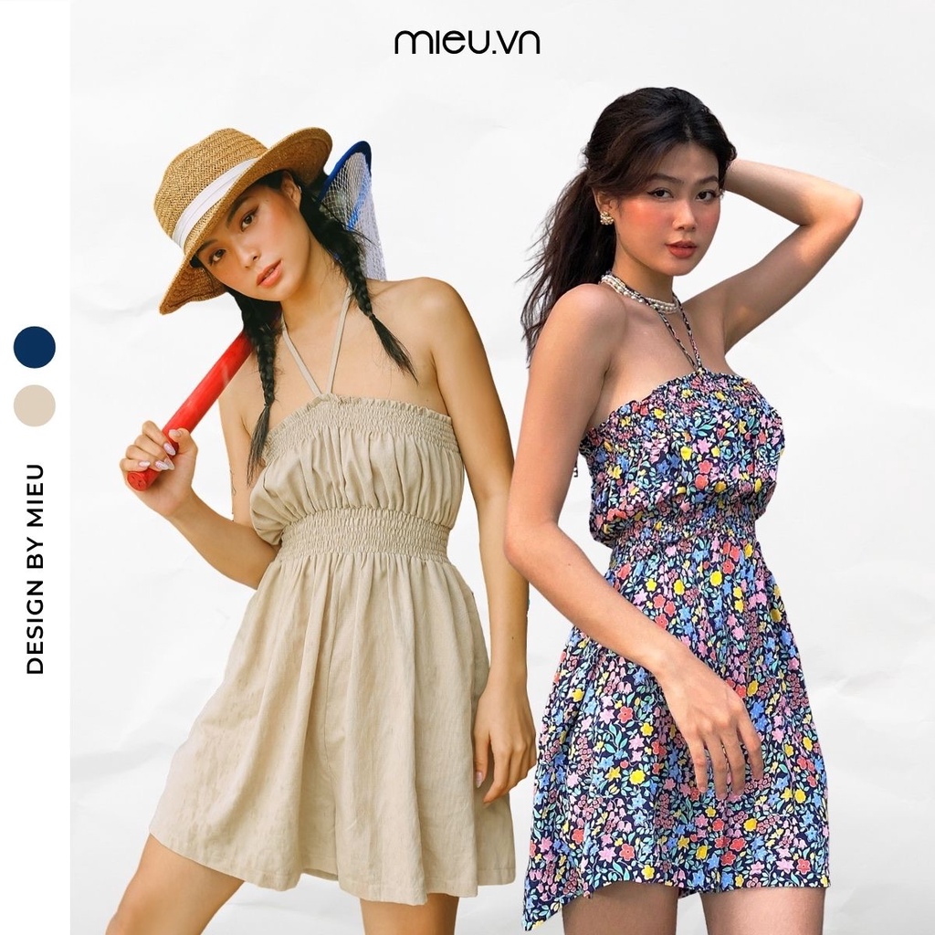 Bộ liền quần Jumpsuit ngắn cột dây MIEU - HM11