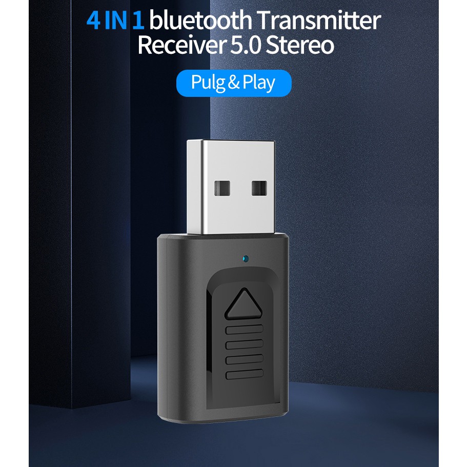 Usb Bluetooth Truyền Tín Hiệu Âm Thanh 5.0 Pc Tv 4 Trong 1