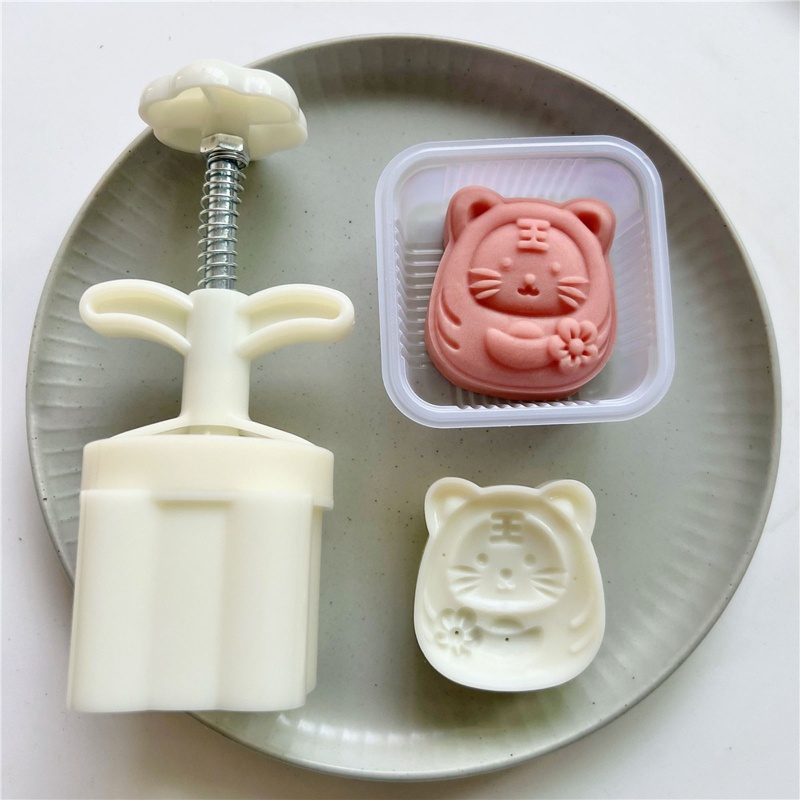 Khuôn Làm Bánh Trung Thu Hình Hổ Dễ Thương 75g Tiện Lợi