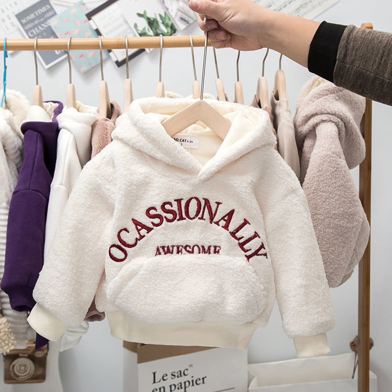 Áo Hoodie Nhung Ấm Áp Cho Bé Gái