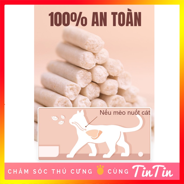 Cát Vệ Sinh Hữu Cơ Bã Đậu Nành Cho Mèo Tofu TFOR 5L