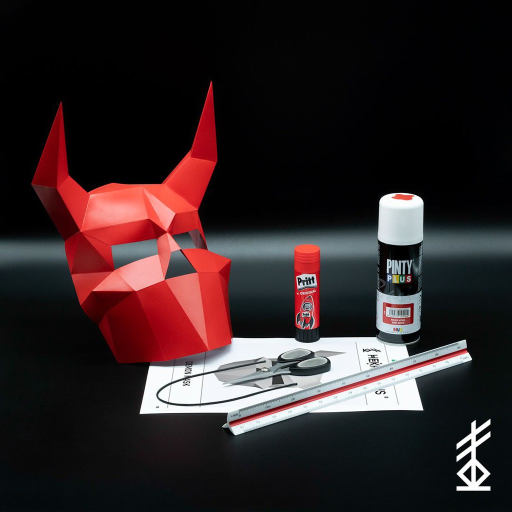 Mô hình giấy _ mặt nạ Quỷ