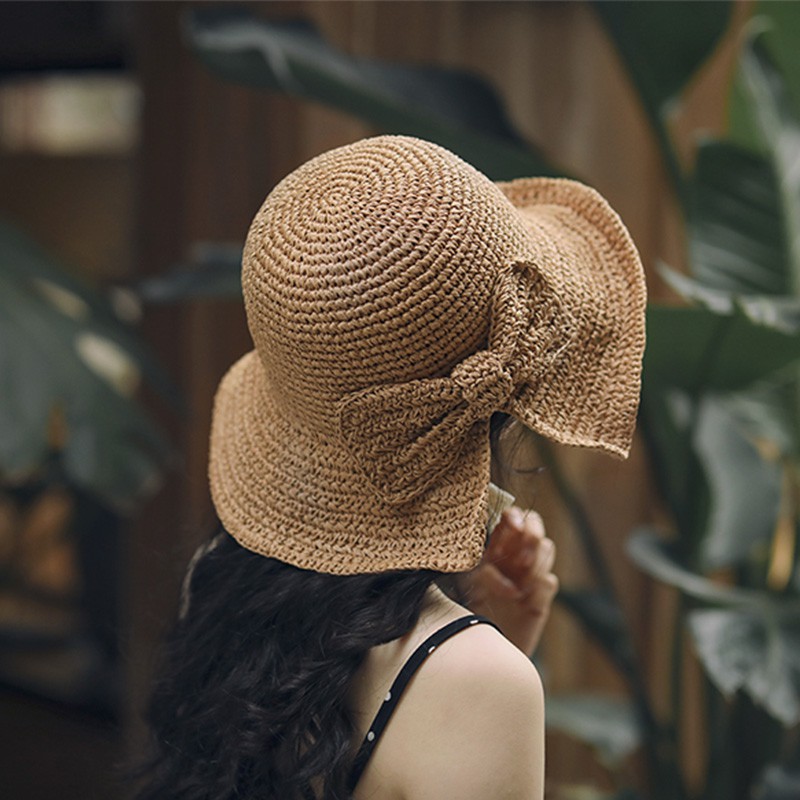 Mũ tai bèo thiết kế màu trơn phong cách Retro cho phái nữ