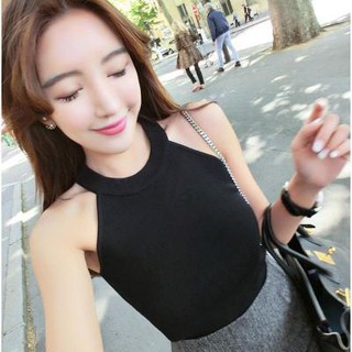 Áo cổ yếm len thái