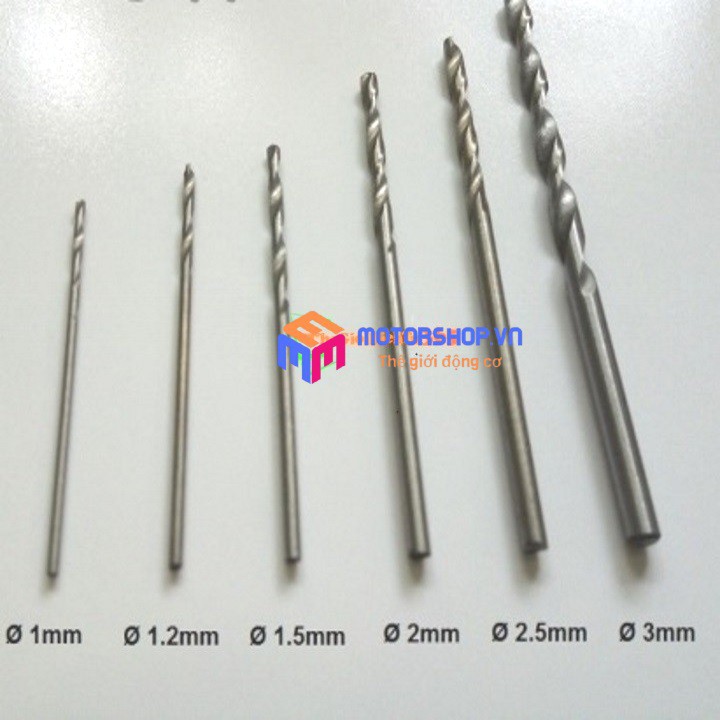 MTS Bộ 6 Mũi Khoan Mini Từ 1mm đến 3mm