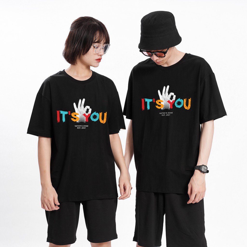 Áo thun Văn toàn It's me it's you 2 mẫu hot trend , tay lỡ from rộng , nam nữ unisex phong cách trẻ