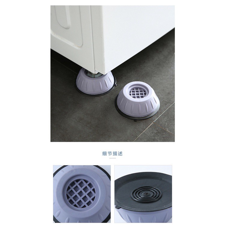 Đế Kê Chân Máy Giặt Chống Rung Chống Ồn, Chân Kê Tủ Lạnh Nội Thất Chịu Tải Lớn Tiện Lợi 88295