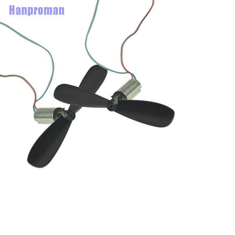 Hm> Details about  2 PCS 3.7V 48000RPM Electric  Coreless Motor + Propeller for RC Toy