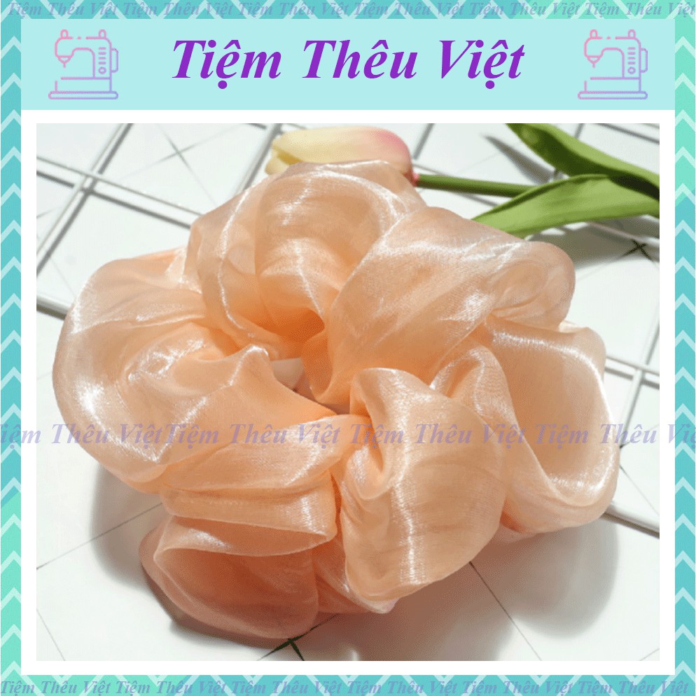 Dây Buộc Tóc Scrunchies Dễ Thương Tiệm Thêu Việt Cột Tóc TT03