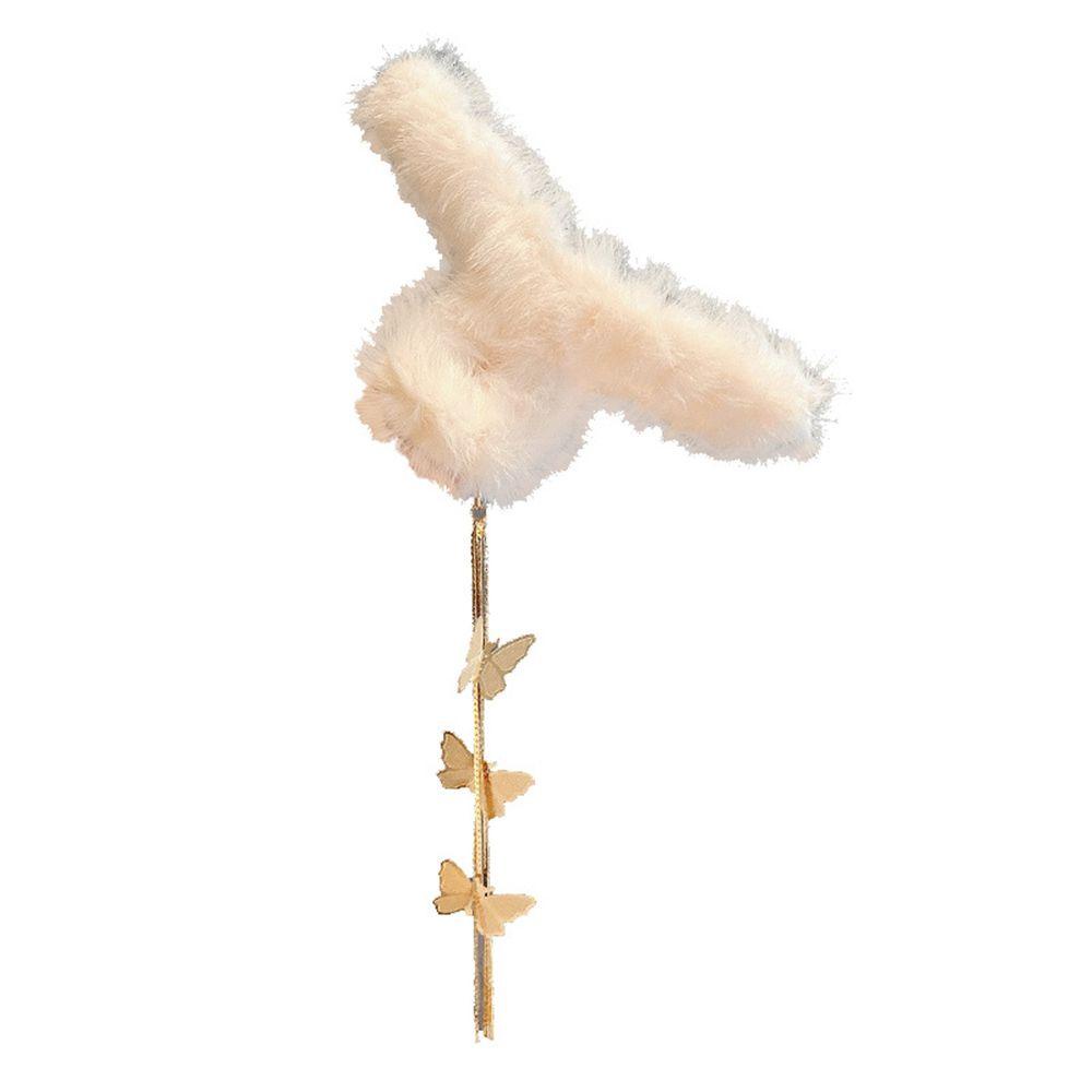 MAG Kẹp Tóc Dài Đính Lông Giả Thời Trang Cho Nữ