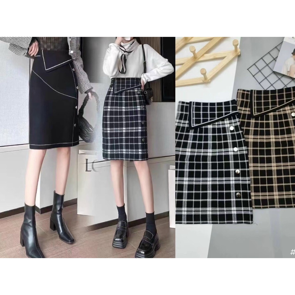 Chân váy len lật cạp siêu hot _ Hàng Quảng Châu loại 1