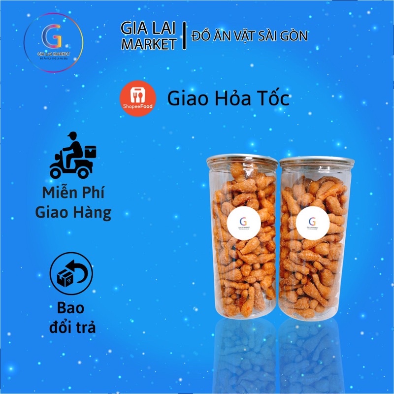 Bánh Đùi Gà Giòn Thơm siêu ngon lon pet 300gr ►FREESHIP◄ Gia Lai market