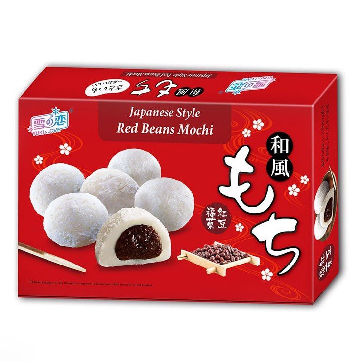 BÁNH MOCHI YUKI &amp; LOVE 210g (vị khoai môn, trà xanh, đậu đỏ, mè, đậu phộng)