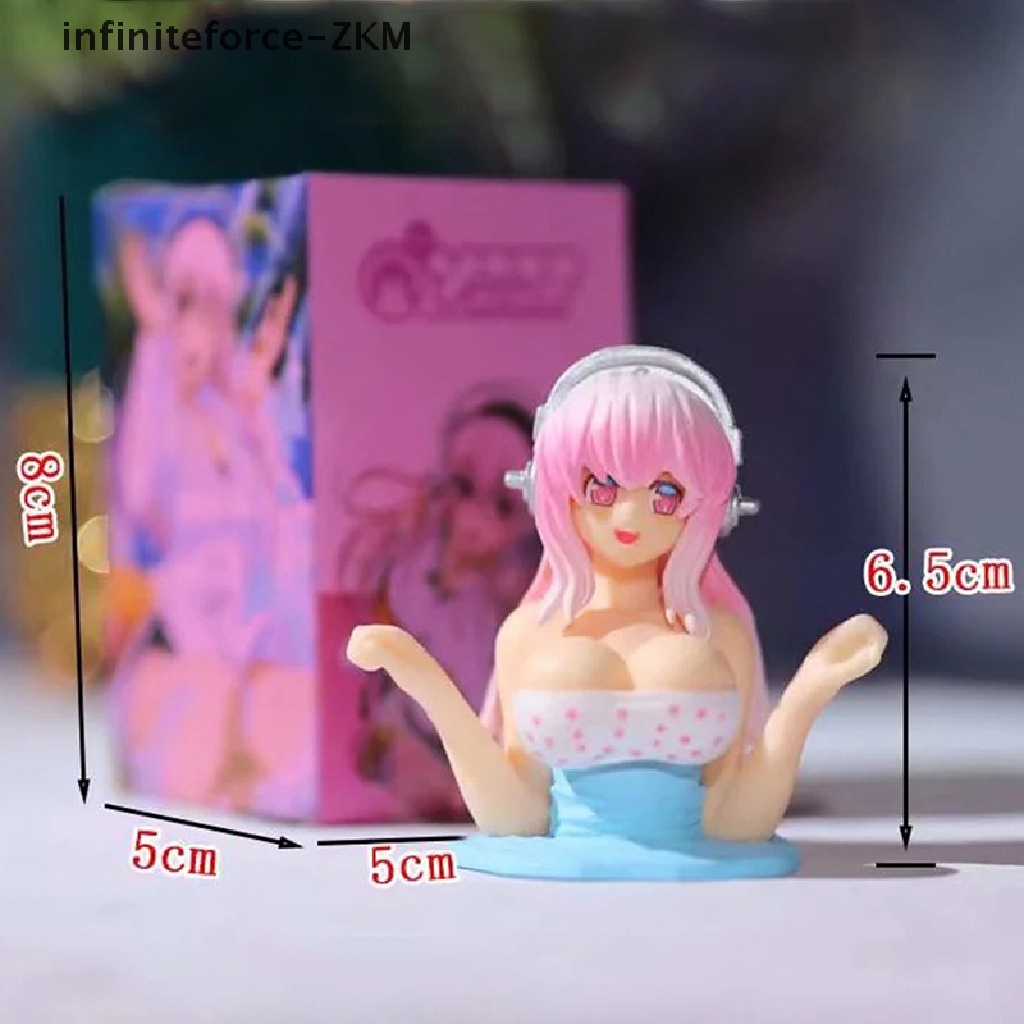 Mô hình nhân vật nữ đáng yêu rung lắc trang trí bảng điều khiển xe hơi
