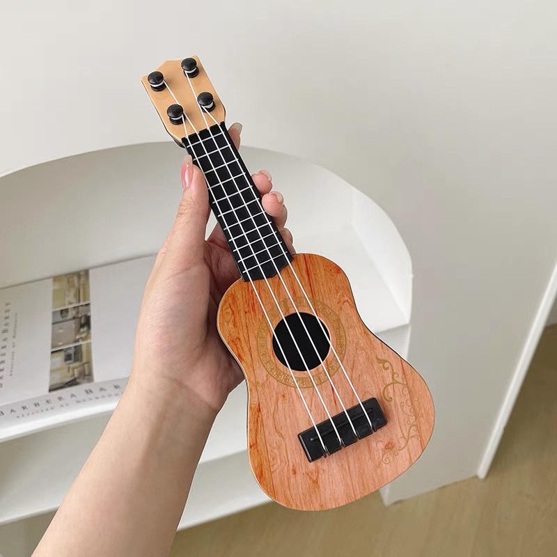 MÔ HÌNH ĐÀN UKULELE MÔ HÌNH TRANG TRÍ ĐỂ BÀN, TỦ, KỆ