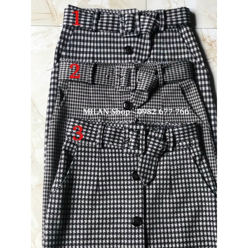 Chân váy dạ qua gối kèm đai có túi 2 kiểu nhiều màu | BigBuy360 - bigbuy360.vn