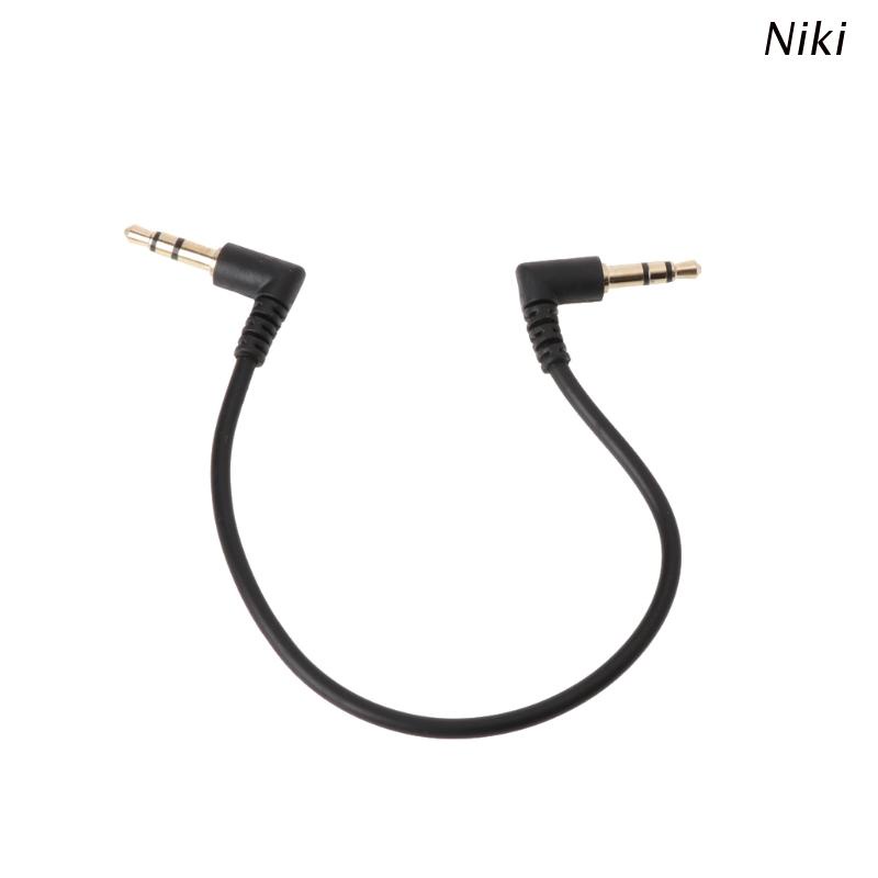 Dây cáp âm thanh đầu vuông 90 độ 3.5mm cho xe hơi AUX