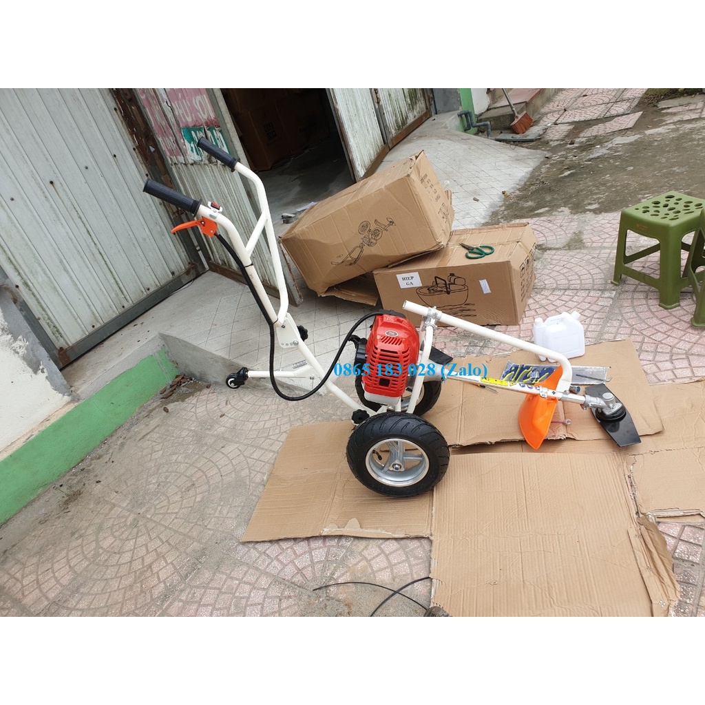 Máy cắt cỏ đẩy tay, máy cắt cỏ đẩy tay đủ bộ sẵn dùng