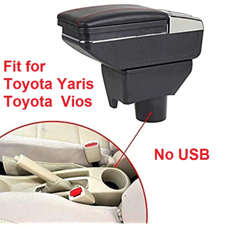 Hộp tỳ tay, đệm tỳ tay lắp cho xe ô tô Toyota Yaris và Vios, Armrest box for Toyota Yaris and Vios