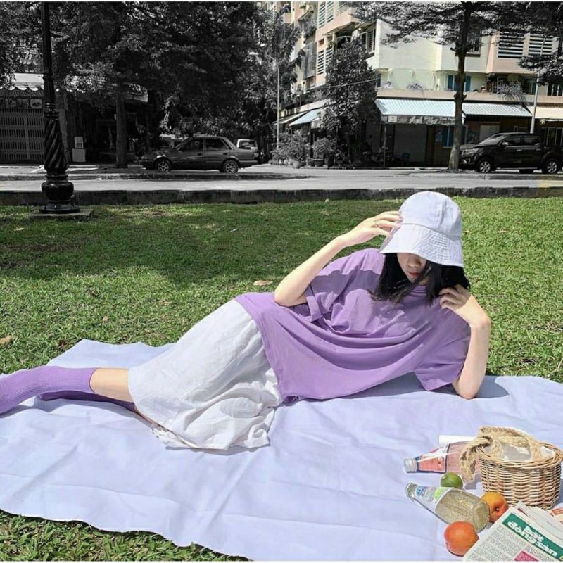 Basic Tee - Áo Thun Trơn Tay Lỡ Dáng Unisex Form Rộng Style Hàn Quốc dễ thương