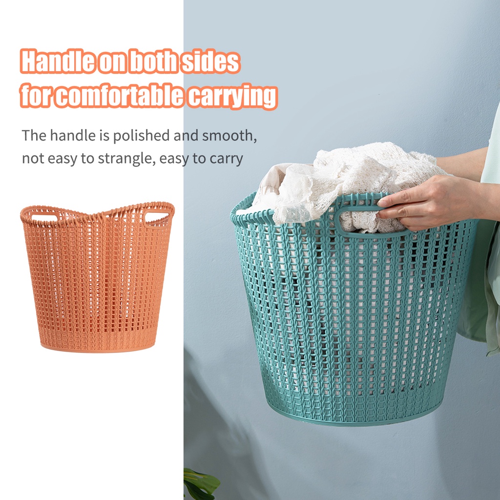 Giỏ JUJIAJIA nhựa pp cỡ lớn đựng đồ giặt xếp chồng lên nhau có lỗ rỗng