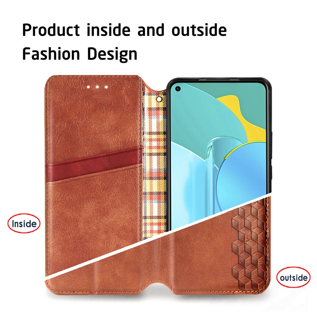 Bao da điện thoại nắp gập có ngăn đựng thẻ cho Oppo A53 A9 2020 A5 A8 A31 A92 A52 Realme C11 C12 C15 X50 X7 Pro | BigBuy360 - bigbuy360.vn