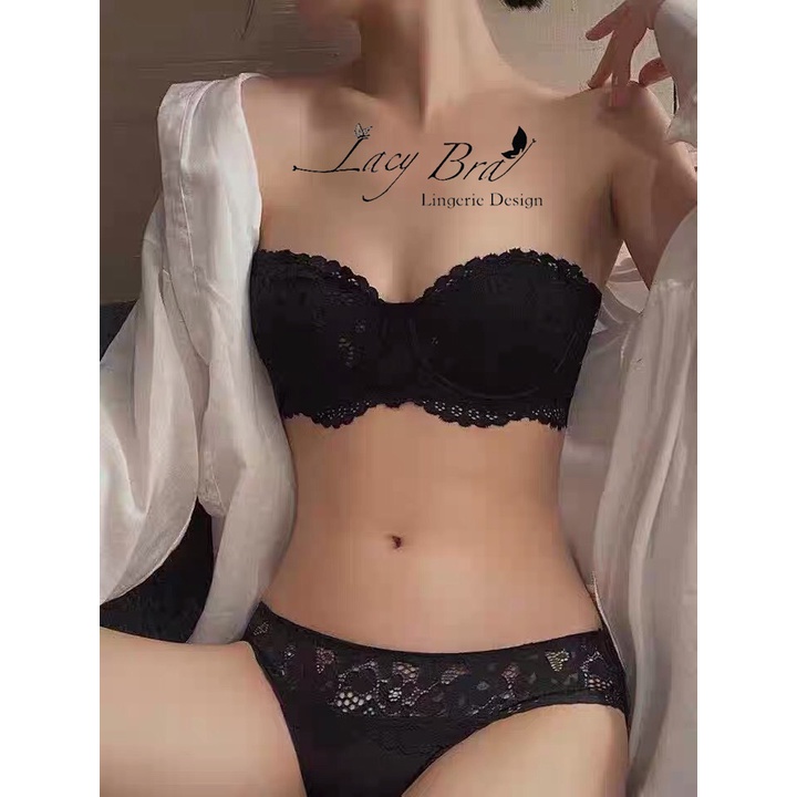 Bộ Đồ Lót Ren Mềm Có Gọng Không Đệm Lacy Bra - B26 | BigBuy360 - bigbuy360.vn