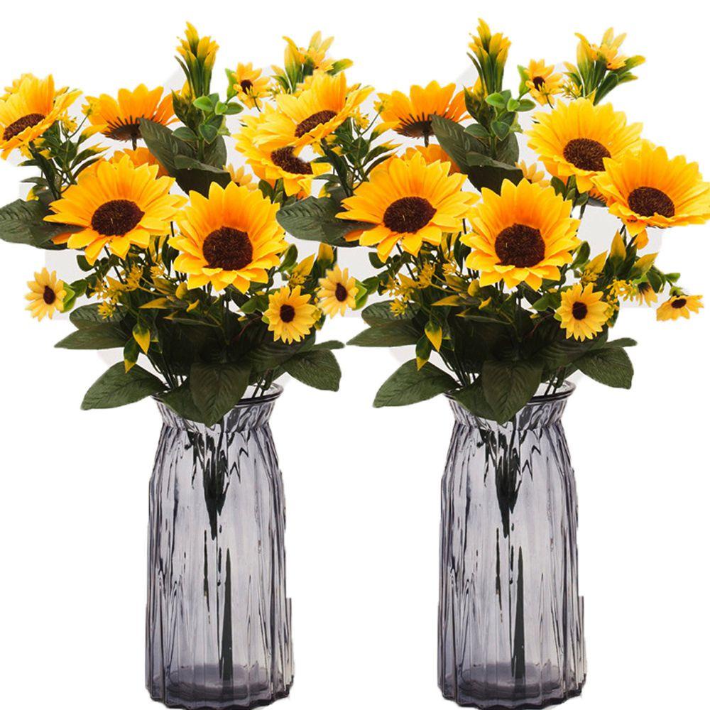Bó Hoa Hướng Dương Vàng Giả 13 / 20 Bông Trang Trí