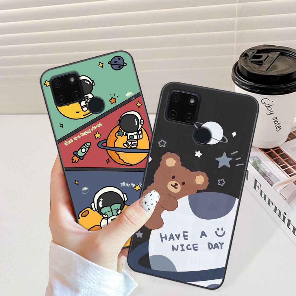 Ốp Realme C20 / C21Y in hình vũ trụ, phi hành gia bầu trời cute dễ thương