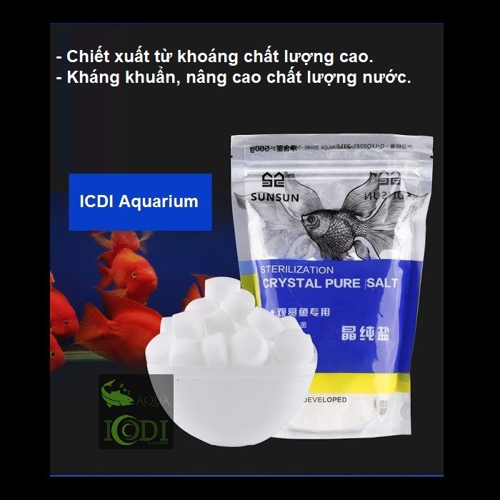 Khoáng cho cá tép SUNSUN Crystal Pure Salt