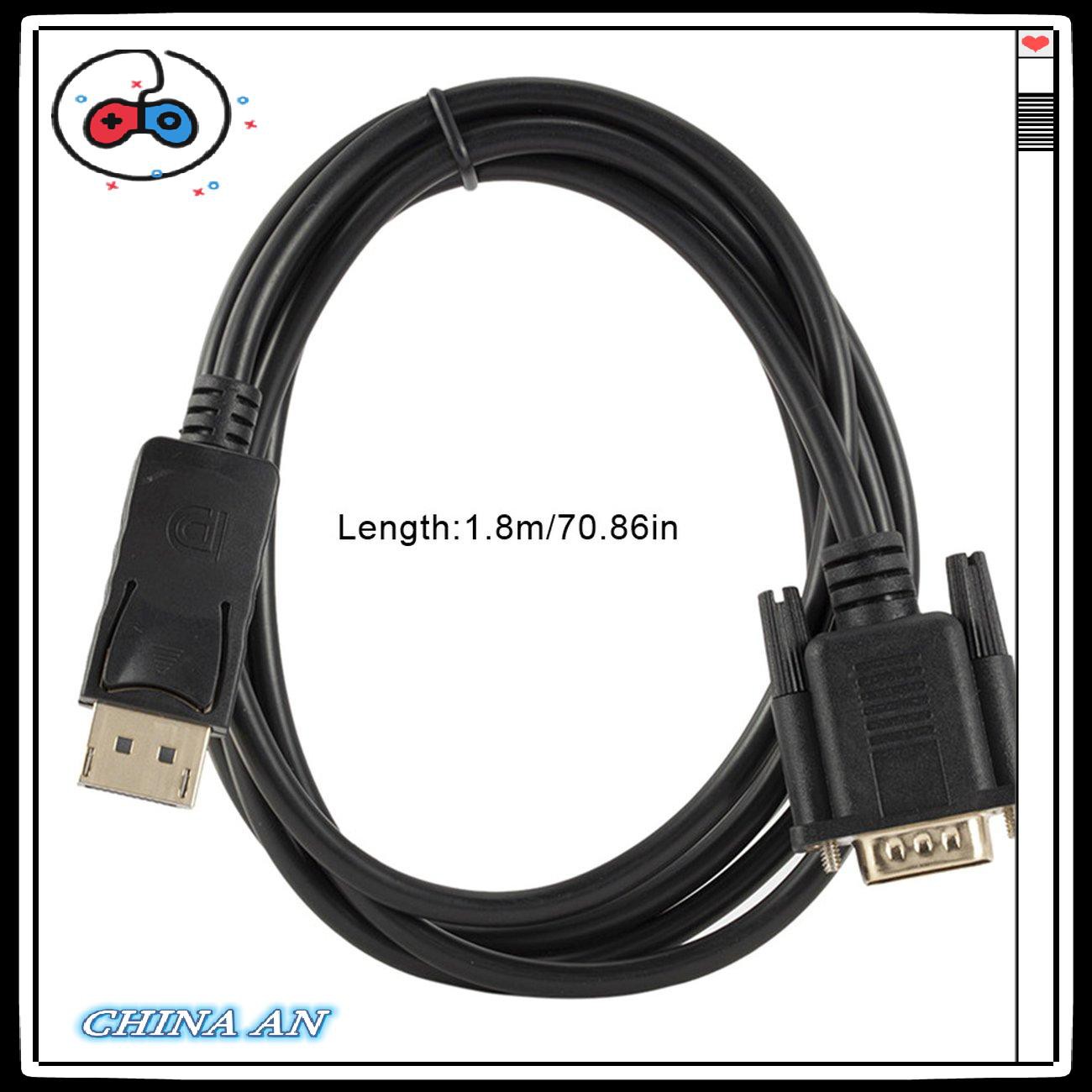 ⚡Hot sản phẩm/Displayport To Vga Converter Dp Male To Vga Cable Adapter 1080P Display Port