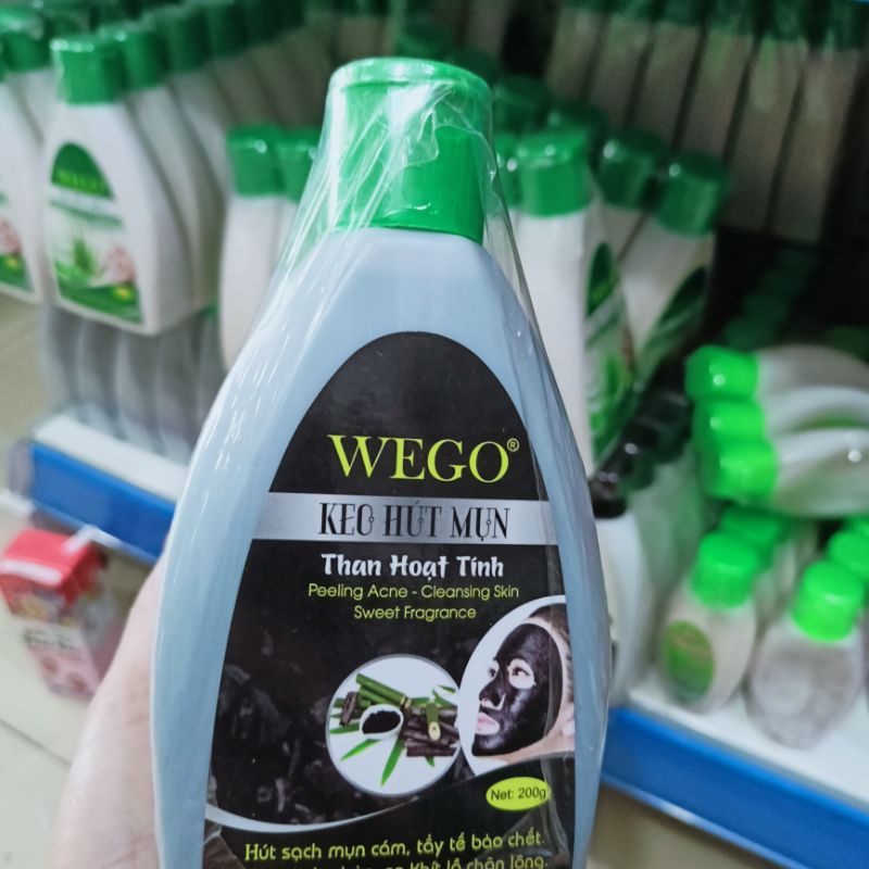 Keo hút mụn than tre hoạt tính WEGO hut sạch mụn cám mụn đầu đen làm sạch tế bào chết