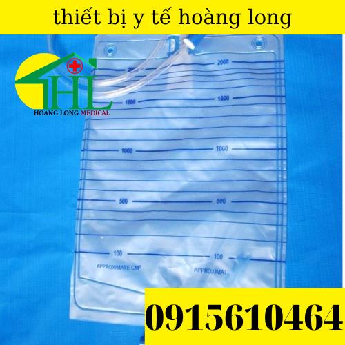 Combo 10 túi đựng nước tiểu van ngang y tế