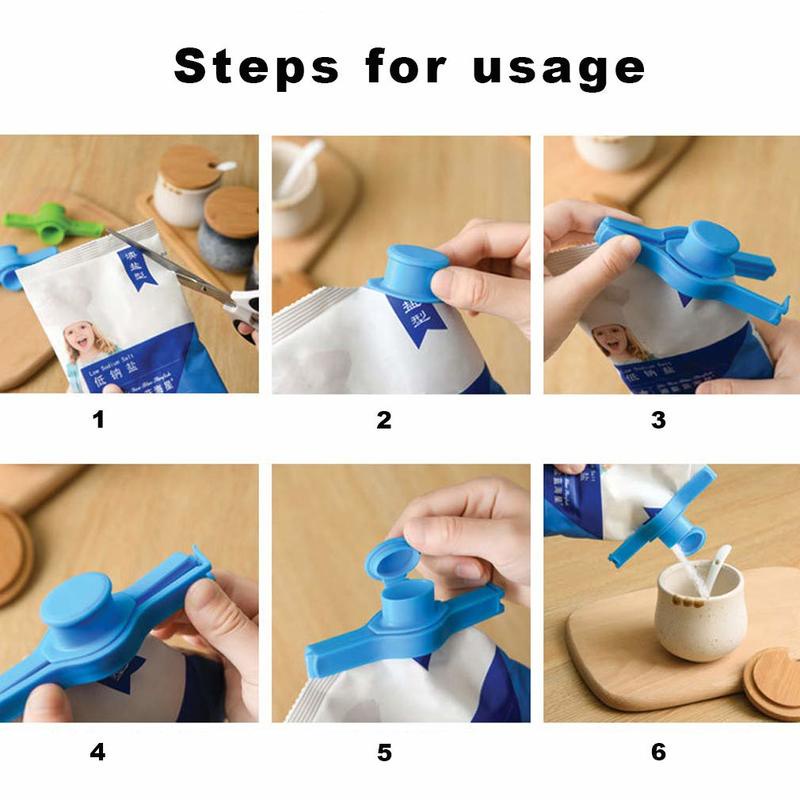 : Giao hàng nhanh: mini sealer túi niêm phong thực phẩm kẹp niêm phong thực phẩm kẹp túi niêm phong cổng xả để bảo quản thực phẩm