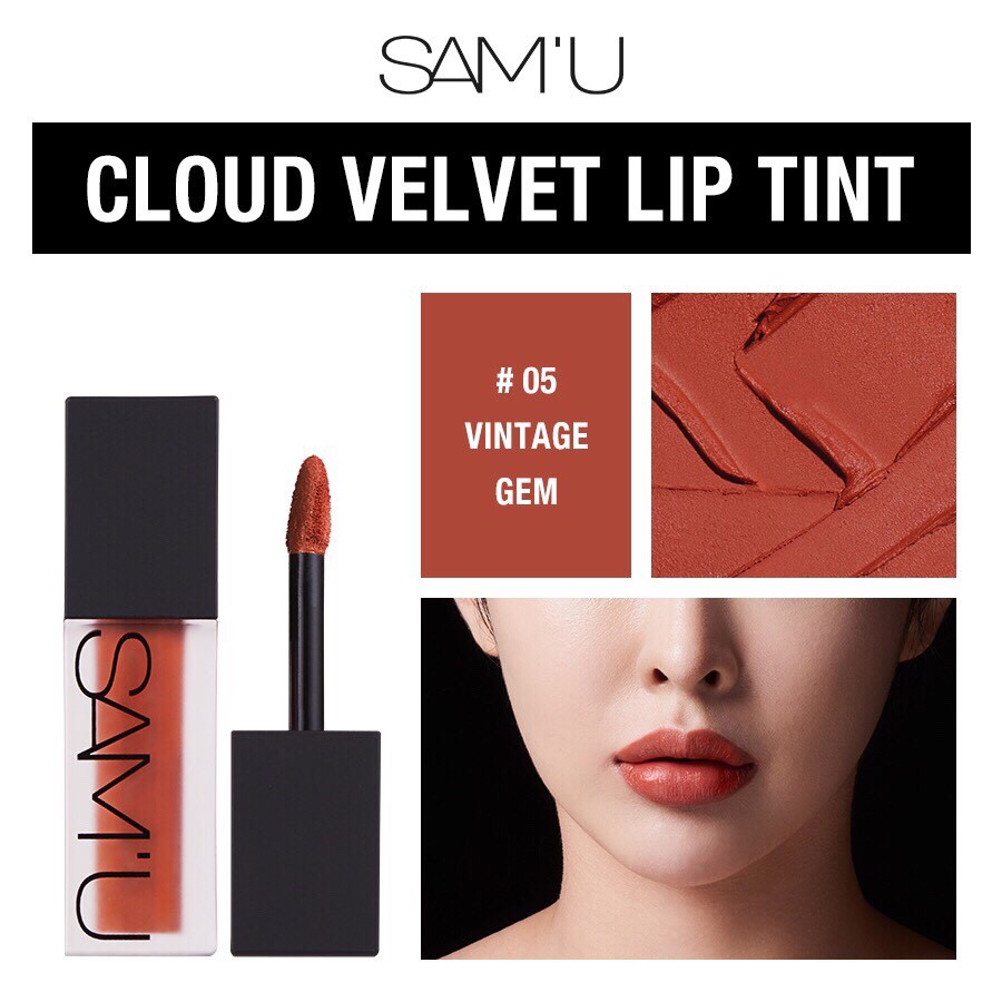 Quà Tặng Son Samu Cloud Velvet Lip Tint Kèm Hộp Như Hình