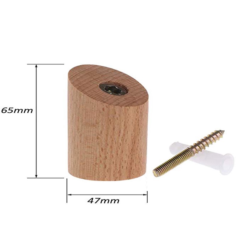 Bộ móc gỗ treo đồ đa năng kèm phụ kiện cao cấp